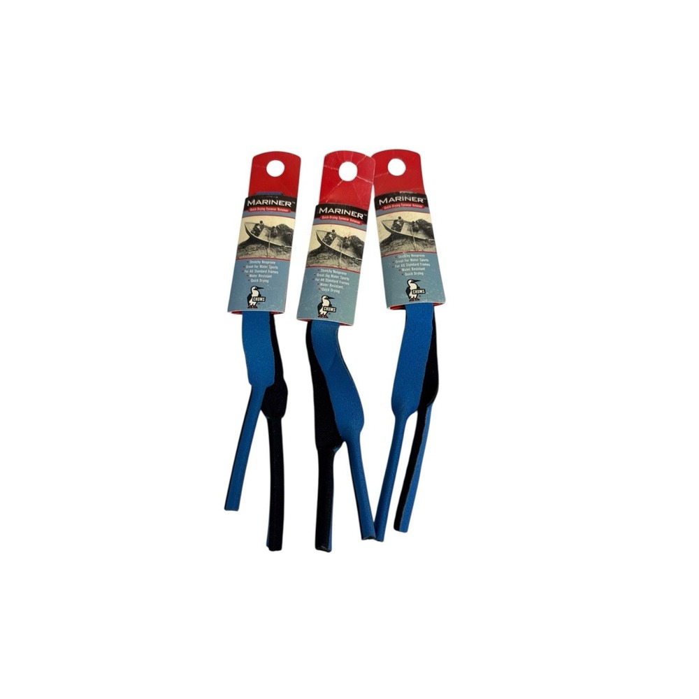 Chums Mariner‎ Eyewear Retainers Neoprene Pack of 3 Blue 0805 New USA